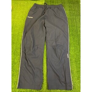 CCM Ice Hockey Windbreaker Jogger Pants Blue Mens Large Track Warmup Training